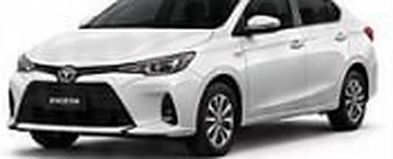 White Toyota Yaris Ativ rental car
